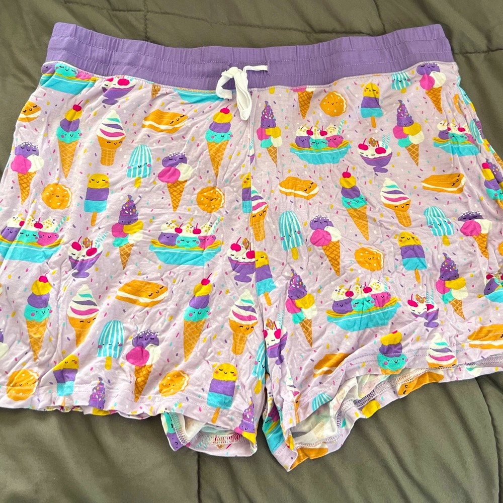 Little sleepies women’s size large ice cream social shorts